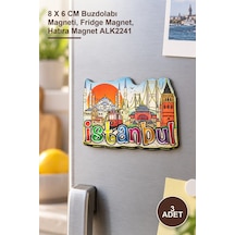 3 Adet İstanbul Temalı Magnet 8 X 6 Cm Buzdolabı Magneti, Fridge Magnet, Hatıra Magnet Alk2241 1