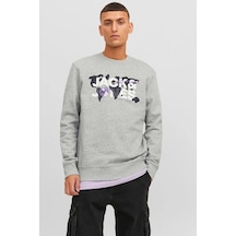 Jack & Jones Core Jcodust Erkek Sweatshirt 12240211-light Grey Melange
