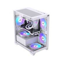 Orion Elite 4x Tuştan Değişen Rgb Fanlı M-atx Boş Bilgisayar Kasası Beyaz
