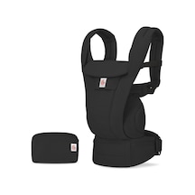 Ergobaby Omni Deluxe Cotton (Onyx Black) 4 Farklı Taşıma Pozisyonlu Ergonomik Kanguru, 0-4 Yaş Yeni Doğan
