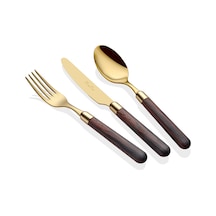 Rivadossi Cortina Oro Kahverengi 36 Parça Çatal Bıçak Seti Kahverengi