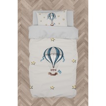 Mekta Home Bebek Ve Çocuk Odası Uçan Balon Ve Yıldızlar Desenli Nevresim Takımı