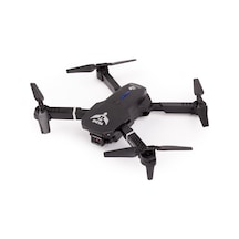 İlk Dronum Katlanır Çift Kameralı Tek Tuşla Iniş Kalkış Başlangıç Drone Model (3 Bataryalı, Siyah)