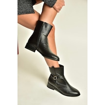 Fox Shoes Z752554103 Siyah Hakiki Deri Günlük Kadın Bot