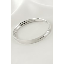 Zenviac456 2 Adet Ajda Lüks Çelik Bilezik 60 4 Mm Zenviac45678 Gümüş