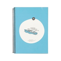 Keskin Color 80 Yaprak Kareli Hafif Kağıt Stickerli Defter, Kürek, 18.5x25cm 124-Pembe