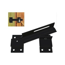 Kilit Delikli Çevirmeli Kapı Mandalı Kilidi, Alüminyum Alaşımlı Ayarlanabilir Kapı Mandalı Ahır Kapısı Kilidi