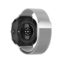 Novstrap Samsung Galaxy Watch Ultra 47 Mm İle Uyumlu Kordon Tam Uyumlu Pimli Metal Hasır Çelik Kayış