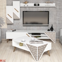 Variant Beril Tv Ünitesi Ve Orta Sehpa Takımı - Beyaz