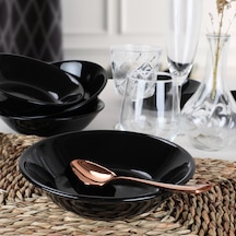 Keramika Siyah Hitit Yemek Tabağı 18 Cm 6 Adet
