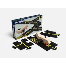 Waytoplay - Runway - 9 Parça 1 Uçak + 8 Yol