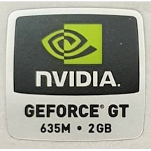 OEM Nvidia Geforce GT 635M 2GB Orjinal Sticker Etiket D114