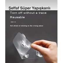 6 Kancalı Kendinden Yapışkanlı Süper Güçlü Kesilebilir ,duvar ,banyo ,mutfak Askısı Ve Aksesuarı Pla Diğer