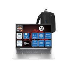 HP ProBook 4 G1AH CV0E6ATH06 Ryzen 5 220Z 24 GB 256 GB SSD Radeon 740M 14'' W11H Wuxga Dizüstü Bilgisayar + Zetta Çanta