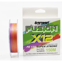 Remixon Fusion 0.20mm 150m Multicolor 12 Kat İp Olta Misinası 11.8kg Çeker