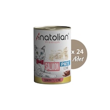 Anatolian Premium Somonlu Ezme Yetişkin Kedi Konservesi 400 gr x 24 Adet