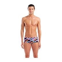 Arena Texture Swim Low Waist Short Erkek Mayo Black Multi White Black Multi White