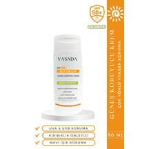 Vasada Güneş Kremi Yüksek Koruma Guava SPF50+ 50 ML