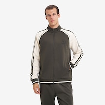 Lescon Haki Erkek Fermuarlı Sweatshirt 26n-1155