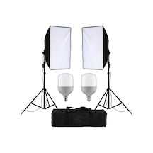 Softbox 50 x 70 CM Tek Duylu 2'li Led Sürekli Işık Seti