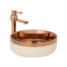 Eva Banyo Lena E-4000R Tezgah Üstü Porselen Lavabo