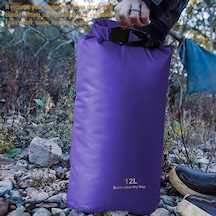 Novahub Su Geçirmez Hafif Kuru Çanta - Kamp, Yürüyüş, Kayak İçin Dayanıklı Ekipman Torbası Siyah, Küçük Boy Siyah