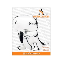 Dinozor Charm Gümüş Kaplama Accessory