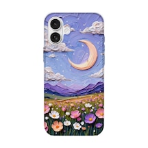 İphone 16 Plus Uyumlu Baskılı Şeffaf Telefon Kılıfı Koleksiyon: Pastelbloom Soft Series 6