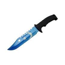 Ayyıldız Mf013bl Mavi Av Bıçağı 31cm - Testere Detaylı Bıçak, Kılıflı, Plastik Sap Çok renkli