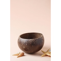 Jumbo Hindistan Cevizi Kasesi - El Yapımı Coconut Bowl - Atıştırmalık, Sos Ve Çerez Kasesi Çok Renkli