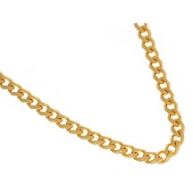 Erkek 4 Mm Gold Renk Çelik Zincir Gold