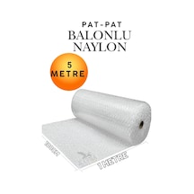 Kalın Balonlu Naylon Patpat Rulo 100 Cm X 5 Mt Çift Katlı Pıtpıt Ambalaj Paketleme Ve Taşıma Koruma Naylonu Ev Taşıma Eşya Paketleme Ve Kargo Koruma Patpat Naylonu Rulosu Kırılacak Eşya Kargo