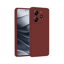 Xiaomi Redmi Note 14 4g Uyumlu Kılıf First Silikon - Bordo