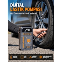 150 Psı Kablosuz Dijital Ekranlı Taşınabilir Araç Lastik Pompası 1