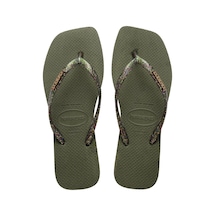 Havaianas HAVAIANAS Slim Square Logo Metalik Green Sandalet 4148257-0869 Yeşil
