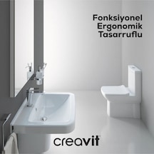 Creavit LR360 Duvara Sıfır Kanallı Klozet Yavaş Kapak
