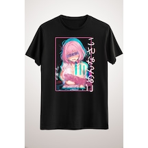 GreenMint Unisex Siyah T-shirt Hentai Anime Concept Design Lewd Japanese
