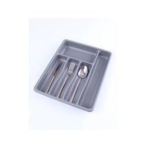 Gri - 5 Bölmeli Çekmece İçi Kaşıklık 36x29x5cm 5468 Çok Renkli