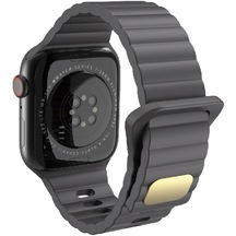 Sones Nefes Alabilen Cilt Dostu Silikon Watch Band iOS Uyumlu Watch Ultra 49mm / Serisi 8-7 45mm / Se 2-6-se-5-4 44mm / 3-2-1 42mm