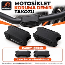 Motenar Motosiklet Koruma Demiri Takozu Siyah Bir Çift