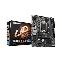 Gıgabyte H610m K Ddr4, 2xddr4, M.2, Hdmı, 12-13.14.nesil, Lga1700 Soket, Anakart 30758582