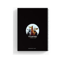 A5 İkili Defter Seti, Geniş Çizgili Perforajlı Açık Gri