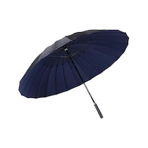 Çift Katmanlı 24 Kaburga Güneş Ve Yağmur Şemsiyesi Mavi Diğer