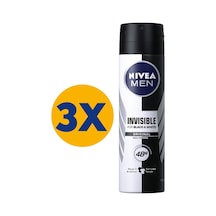 Nivea Invisible Black & Whıte Power Erkek Sprey Deodorant 3 x 150 ML