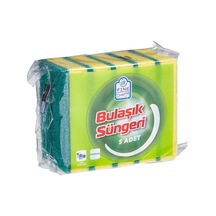 Fine Dreaming Bulaşık Süngeri Düz 5'li - Dayanıklı Ve Yüksek Emicilik 6'li Avantaj Paketi - 6 A Tarı