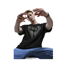 Joao Baskı Detaylı Unisex Bisiklet Yaka Oversize Tshirt