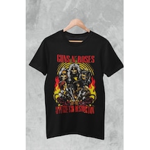 Guns Roses Appetite For Destruction Baskılı T-shirt, Unisex Rock 001