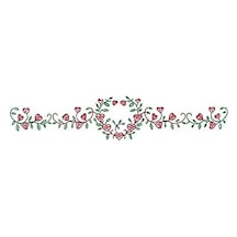 Tobin Damgalı Yastık Kılıfları, Kalp Asma, 50,8 Cm X 76,2 Cm Nakış Seti 50 x 22