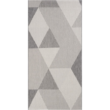 Cool Halı Grande 03 Gri Balkon Kilimi İnce Antre Hol Halısı Kaymaz Tabanlı Halı Yolluk Mutfak Kilimi