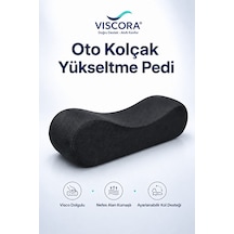 Oto Kolçak Yükseltme Pedi Visco Dolgulu, Nefes Alan Kumaşlı, Ayarlanabilir Kol Desteği